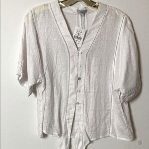 Rails White Lace Detail Top